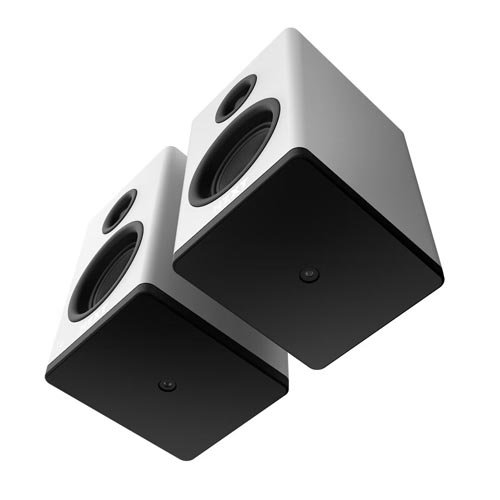 NZXT Relay PC Gaming Desktop Speakers – White AP-SPKW2-UK