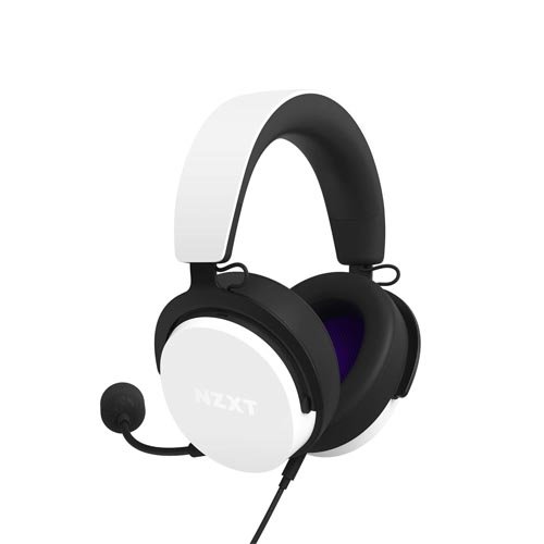 NZXT Relay Wired PC Gaming Headset (White) AP-WCB40-W2