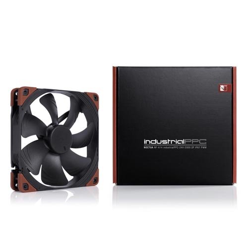 Noctua NF-A14 iPPC-24V-2000 SP IP67 PWM Heavy Duty Cooling Fan 24V Version (140mm, Black)