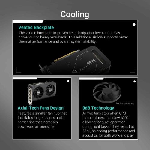 ASUS Dual GeForce RTX 5050 8GB GDDR6 OC Edition Graphic Card DUAL-RTX5050-O8G 3 ASUS Dual GeForce RTX 5050 8GB GDDR6 OC Edition Graphic Card DUAL-RTX5050-O8G