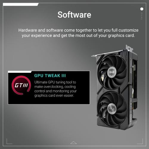 ASUS Dual Radeon RX 9060 XT 8G GDDR6 Graphic Card DUAL-RX9060XT-8G