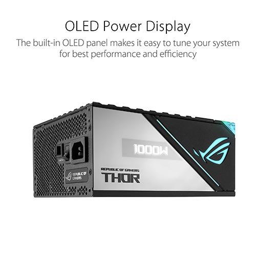 ASUS ROG Thor 1000W Platinum II 80 PLUS Modular Power Supply ROG-THOR-1000P2-GAMING