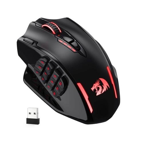 Redragon M913 Impact Elite Wired and Wireless Gaming Mouse (Black)