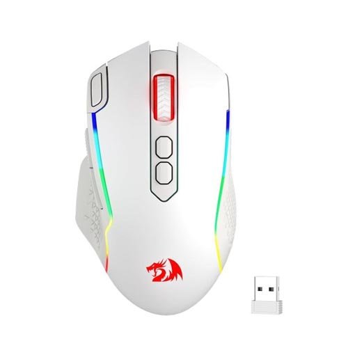 Redragon Taipan M810 Pro RGB Wired And Wireless Gaming Mouse (White)