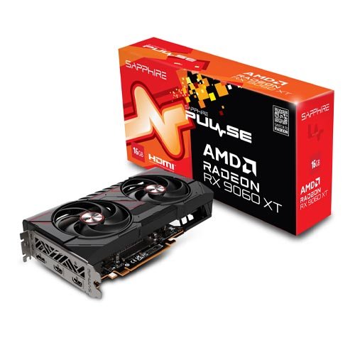 Sapphire PULSE AMD Radeon RX 9060 XT 16GB Graphic Card 11350-03-20G