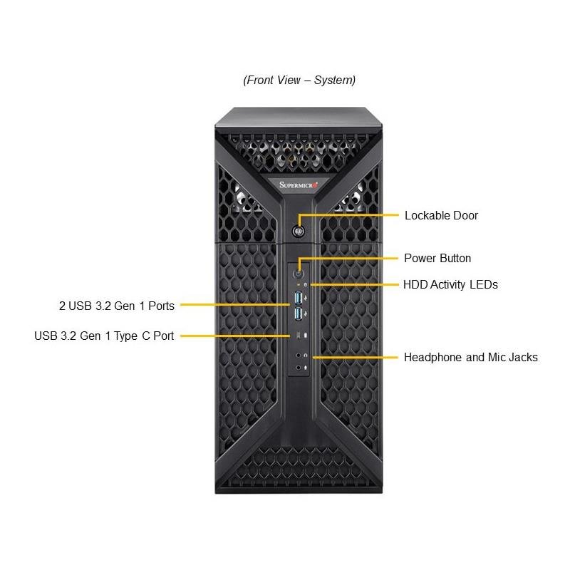 Supermicro SYS-531A-I UP Workstation Mid-Tower System