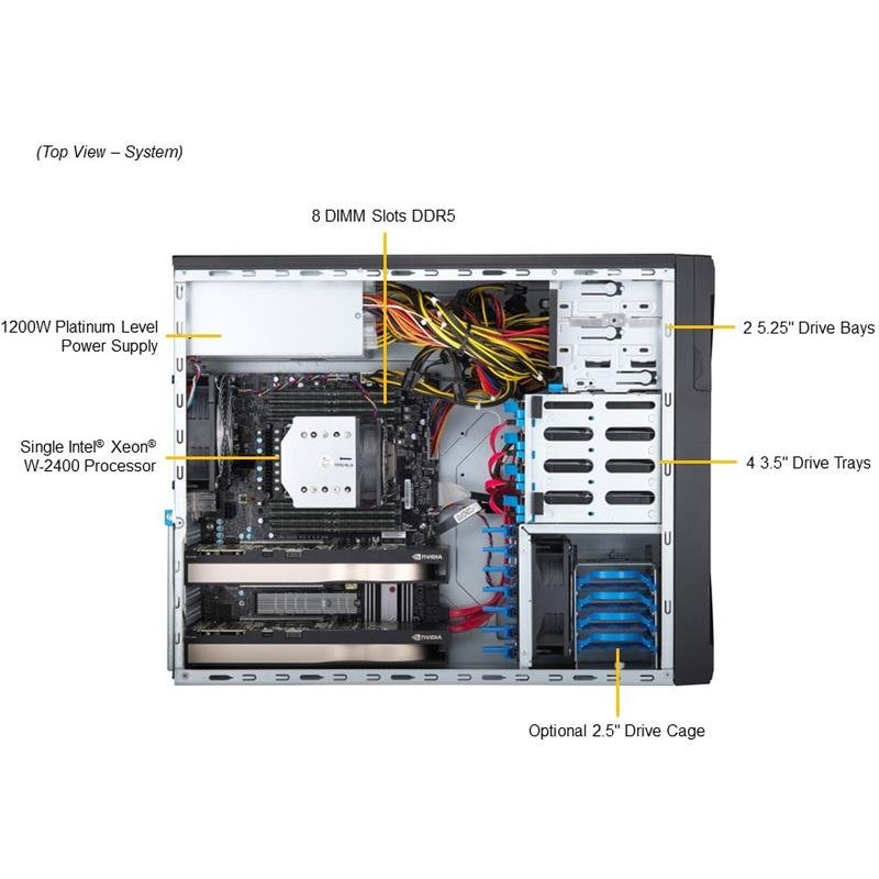 Supermicro SYS-531A-I UP Workstation Mid-Tower System