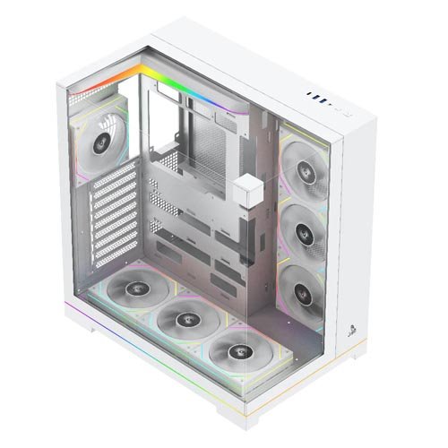 TAG Gamerz Supernova ARGB EATX Mid Tower Cabinet (White) TG-C-Supernova-W