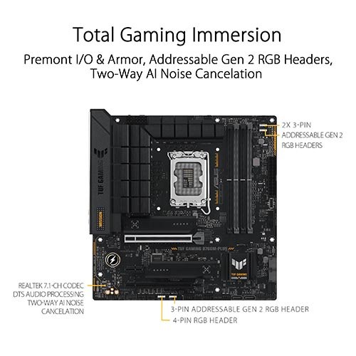 ASUS TUF Gaming B760M-PLUS DDR5 Micro ATX B760 Motherboard