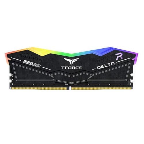 TeamGroup T-Force Delta RGB 16GB (16GBx1) DDR5 6000MHz Desktop RAM (Black) FF3D516G6000HC38A01