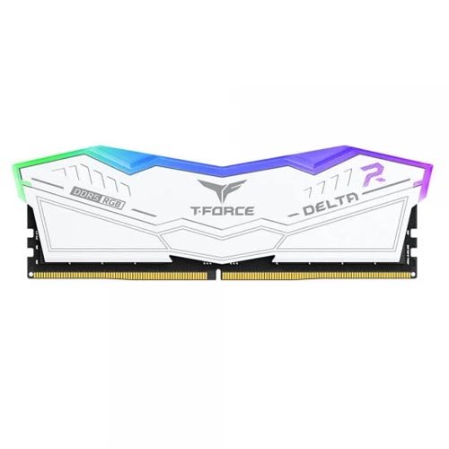 TeamGroup T-Force Delta RGB 32GB (32GBx1) DDR5 5600MHz Desktop RAM (White) FF4D532G5600HC36B01