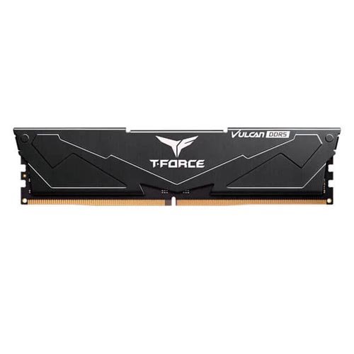 TeamGroup T-Force Vulcan 16GB (16GBx1) DDR5 6000MHz Desktop Ram (Black) FLBD516G6000HC38A01