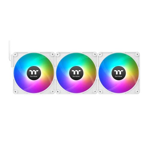 Thermaltake CT120 EX ARGB Sync PC Cooling Fan White (3-Fan Pack) CL-F190-PL12SW-A