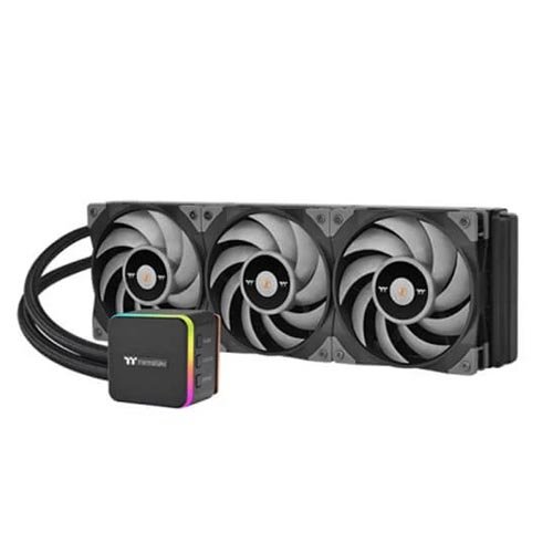 Thermaltake TOUGHLIQUID 360 TRX40 360mm ARGB CPU Liquid Cooler with Rotational LCD Display CL-W336-PL12GM-A