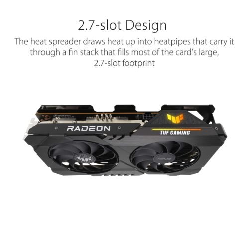 ASUS TUF Gaming Radeon RX 6500 XT OC Edition 4GB GDDR6 Graphic Card TUF-RX6500XT-O4G-Gaming