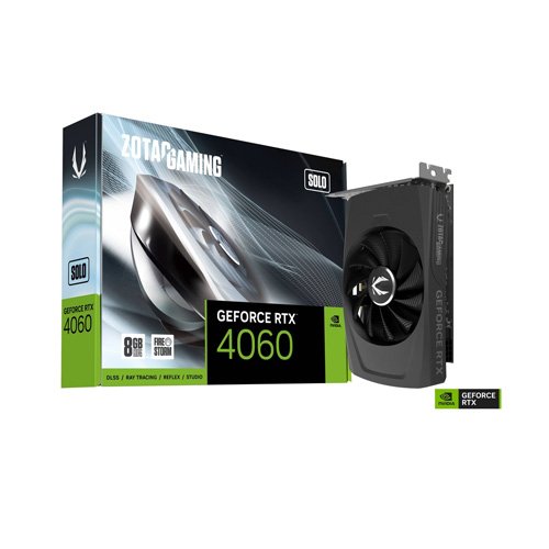 ZOTAC GAMING GeForce RTX 4060 8GB SOLO Graphic Card ZT-D40600G-10L