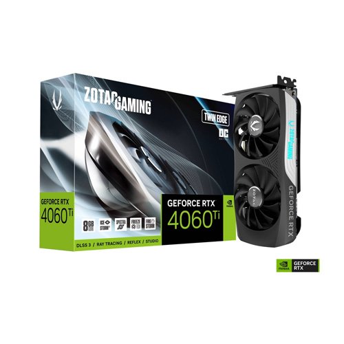 ZOTAC GAMING GeForce RTX 4060 Ti 8GB Twin Edge OC Graphic Card ZT-D40610H-10M