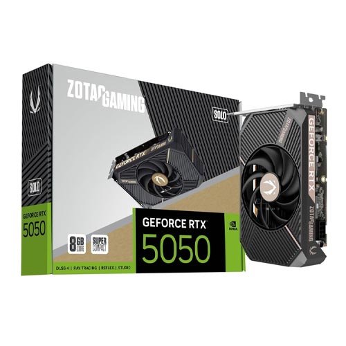 ZOTAC GAMING GeForce RTX 5050 SOLO 8GB GDDR6 Graphic Card ZT-B50500G-10L
