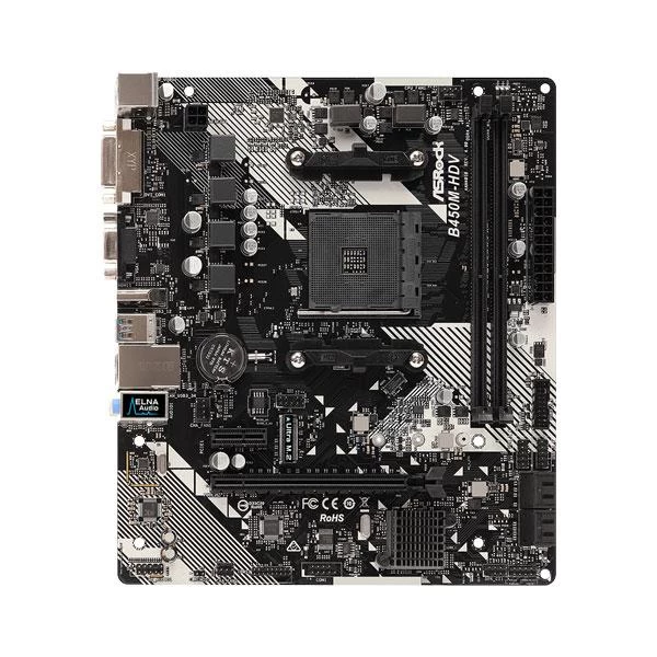 Asrock B450M-HDV R4.0 AMD B450 Micro ATX Motherboard