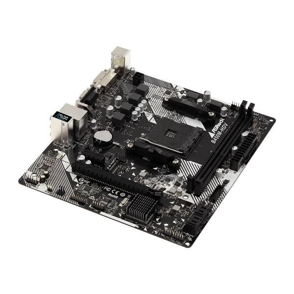 Asrock B450M-HDV R4.0 AMD B450 Micro ATX Motherboard