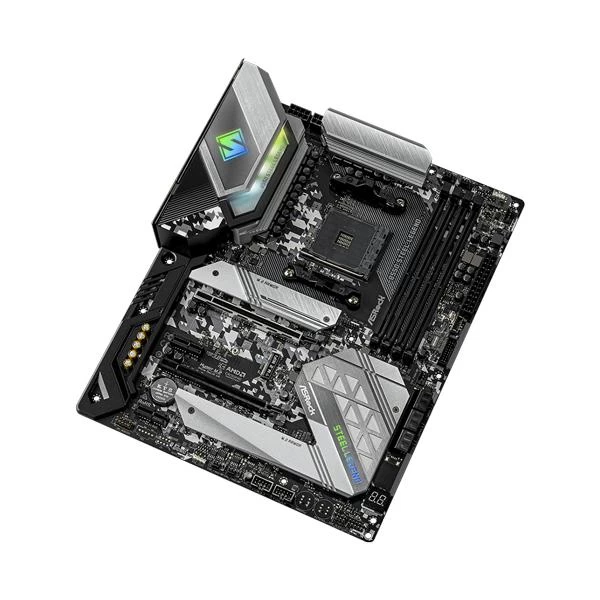 ASRock B550 Steel Legend Motherboard (AMD Socket AM4/3rd Gen Ryzen Series CPU/Max 128GB DDR4 4733MHz Memory)