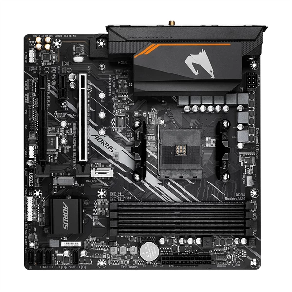 Gigabyte B550M AORUS ELITE AX AM4 Micro ATX Motherboard