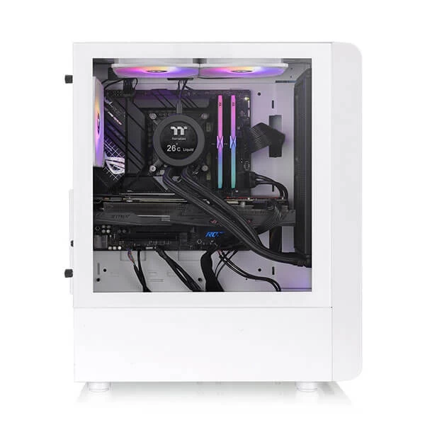 Thermaltake S200 TG ARGB Snow (ATX) Mid Tower Cabinet (White) CA-1X2-00M6WN-00