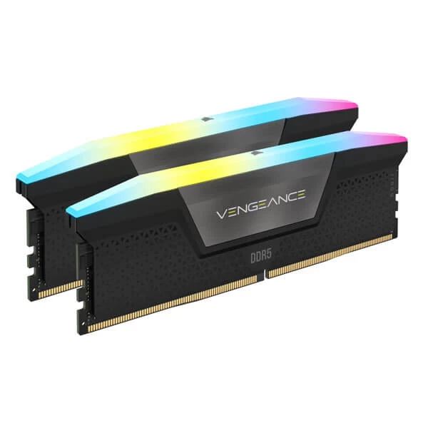 Corsair VENGEANCE RGB 32GB (2x16GB) DDR5 DRAM 7000MHz Memory Kit — Black CMH32GX5M2B7000C40