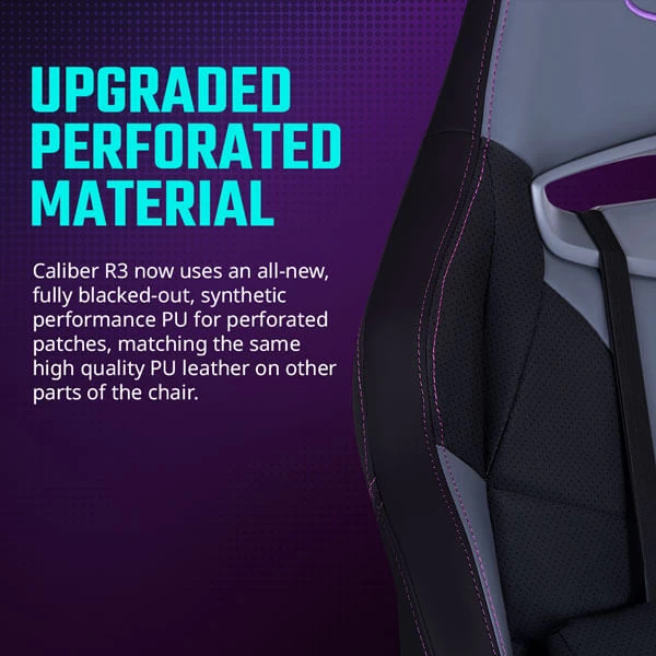Cooler Master Caliber R3 Gaming Chair (Purple-Black) CMI-GCR3-PR