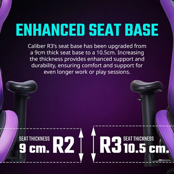 Cooler Master Caliber R3 Gaming Chair (Purple-Black) CMI-GCR3-PR