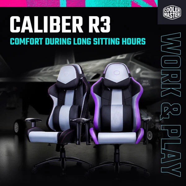 Cooler Master Caliber R3 Gaming Chair (Purple-Black) CMI-GCR3-PR
