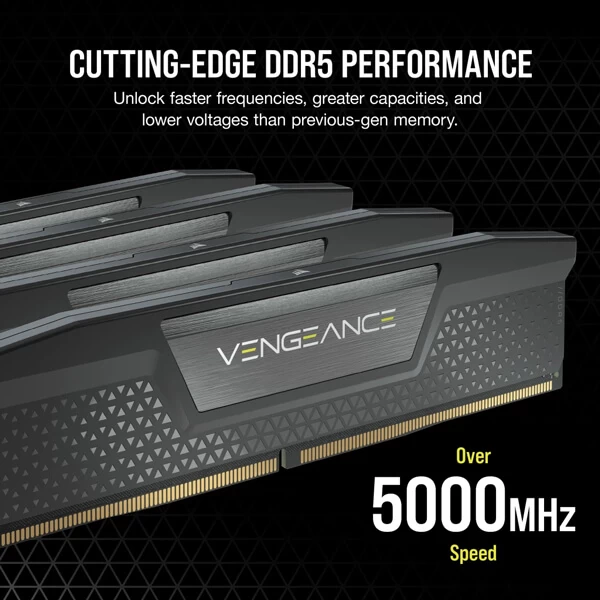 Corsair Vengeance DDR5 Series 32GB (16GBx2) 6000MHz Desktop Memory CMK32GX5M2E6000C36
