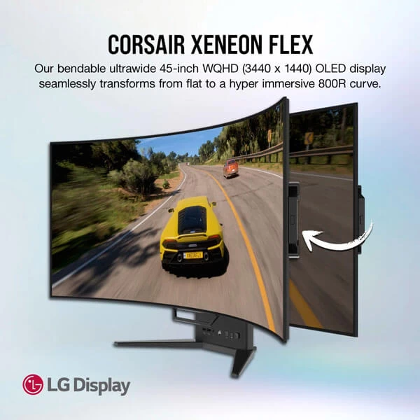 Corsair Xeneon Flex 45-Inch Bendable Gaming Monitor 45WQHD240