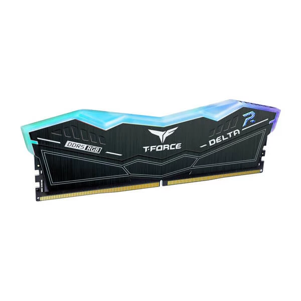 TeamGroup T-Force Delta RGB 64GB (32GBx2) DDR5 5200MHz Black Memory FF3D564G5200HC40CDC01