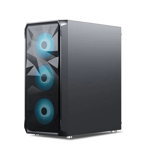 Ant Esports ICE-112 Auto RGB (ATX) Mid Tower Cabinet (Black) ICE-112-BLACK