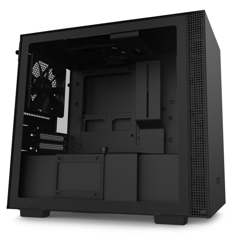 NZXT H Series H210 Matte Black Tempered Glass Mini-ITX Tower Case CA-H210B-B1