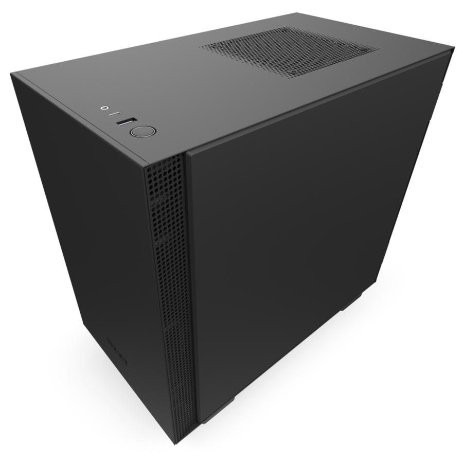NZXT H Series H210 Matte Black Tempered Glass Mini-ITX Tower Case CA-H210B-B1