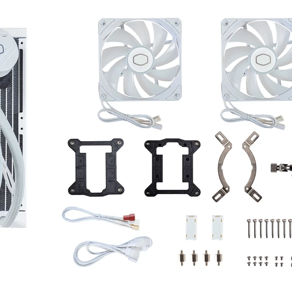 Cooler Master MasterLiquid ML240L Core ARGB 240mm CPU Liquid Cooler (White) MLW-D24M-A18PZ-RW