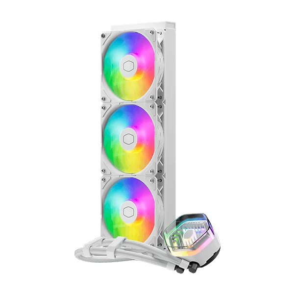 Cooler Master MasterLiquid 360 Atmos ARGB 360mm CPU Liquid Cooler (White) MLX-D36M-A25PZ-RW