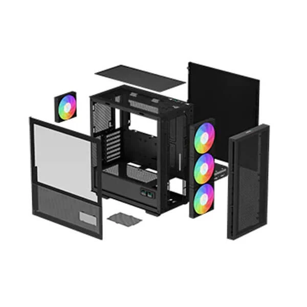 Deepcool CH560 Digital Mesh ARGB (E-ATX) Mid Tower Cabinet (Black) R-CH560-BKAPE4D-G-1