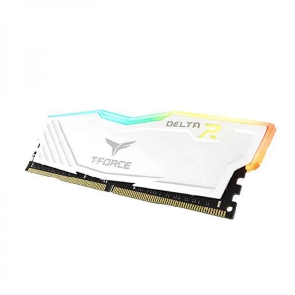 TeamGroup T-Force Delta RGB 8GB (8GBx1) DDR4 3200MHz White TF4D48G3200HC16F01