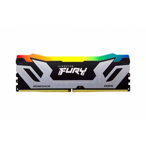 Kingston Fury Renegade RGB 32GB (32GBx1) DDR5 6400MHz Silver-Black Desktop RAM KF564C32RSA-32