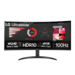 LG UltraWide 34WR50Qk-B Quad HD 34 inch Curved VA LCD Monitor Black