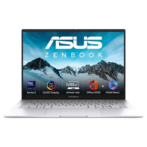 Asus ZENBOOK 14 OLED 14.0 Inch Intel Core Ultra 5 225H 16GB RAM 1TB SSD Integrated GPU Gaming Laptop UX3405CA-PZ345WS