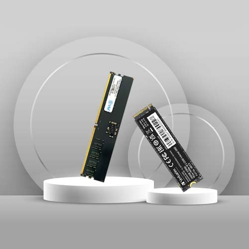 EVM 8GB DDR5 5600MHz Desktop RAM Memory with Verbatim 1TB Vi3000 PCIe NVMe M.2 SSD Bundle