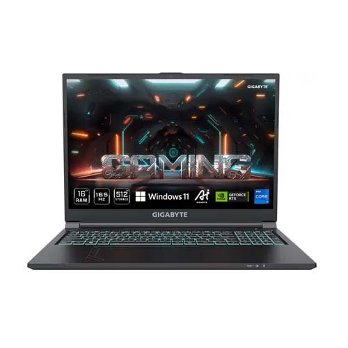 GIGABYTE G6 KF-H3IN893KH 16 inch i7-13620H RTX 4060 GPU 16GB Memory 512GB SSD Gaming Laptop