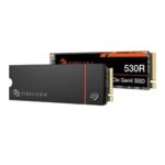 Seagate FireCuda 530R 1TB M.2 NVMe Gen4 SSD with heatsink ZP1000GM3A073