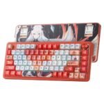 Redragon K673 Ucal Pro Anime 75% Mechanical Wireless Gaming Keyboard (Red) (Custom Hi-Fi Linear Switch)