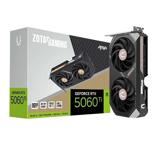 ZOTAC RTX 5060 Ti AMP 16GB GDDR7 Graphics Card ZT-B50620F-10M