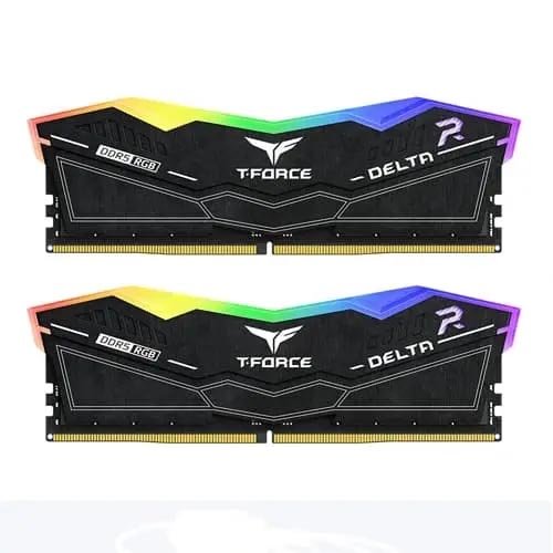 TeamGroup Delta RGB Kits 64GB (2x32GB) 6000 MHz DDR5 CL30 Black Memory FF3D564G6000HC30CDC01